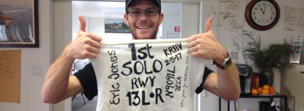 First Solo Flight – Eric Jones