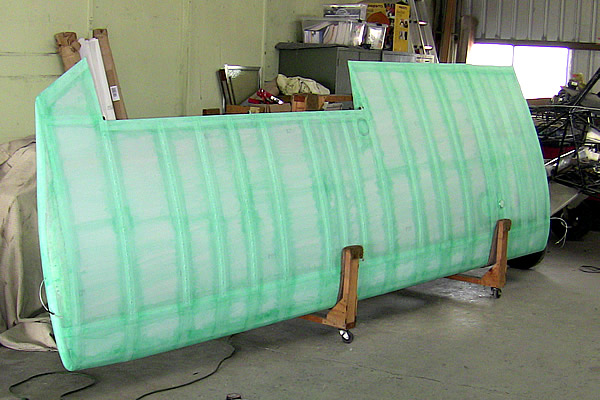 Wing after first nitrate coat