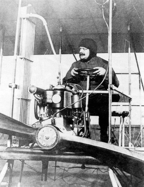 Penkala in his plane