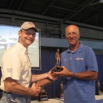 Andy receiving the Bronze Lindy for his Lancair Legacy at EAA OShkosh