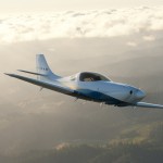 Andy's beautiful Lancair Legacy in flight