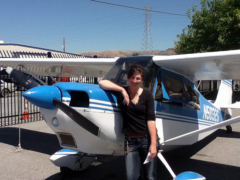 Laura earns private pilot license in a taildragger