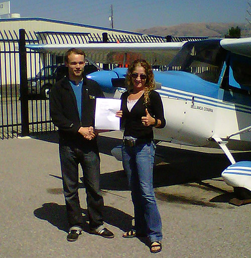 Anton Likhtarov earns Private Pilot certificate in Citabria Taildragger 