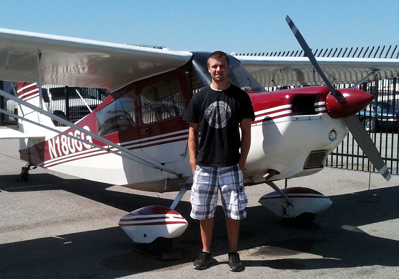 Justin Hand earns Private Pilot license 