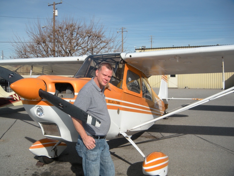 Eddie Seymour earns tailwheel endorsement in Citabria N53893 from AeroDynamic Aviation at Reid Hillview Airport in San Jose, CA. 