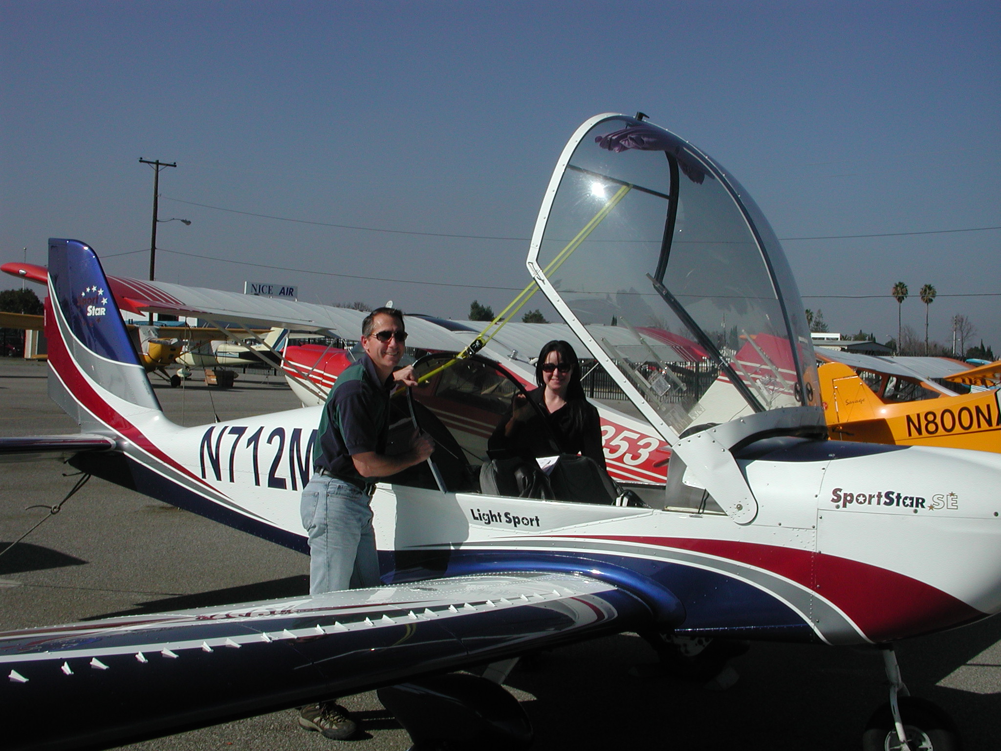 Anny Aubin started her sport pilot training at AeroDynamic Aviation at RHV Airport in San Jose, CA.