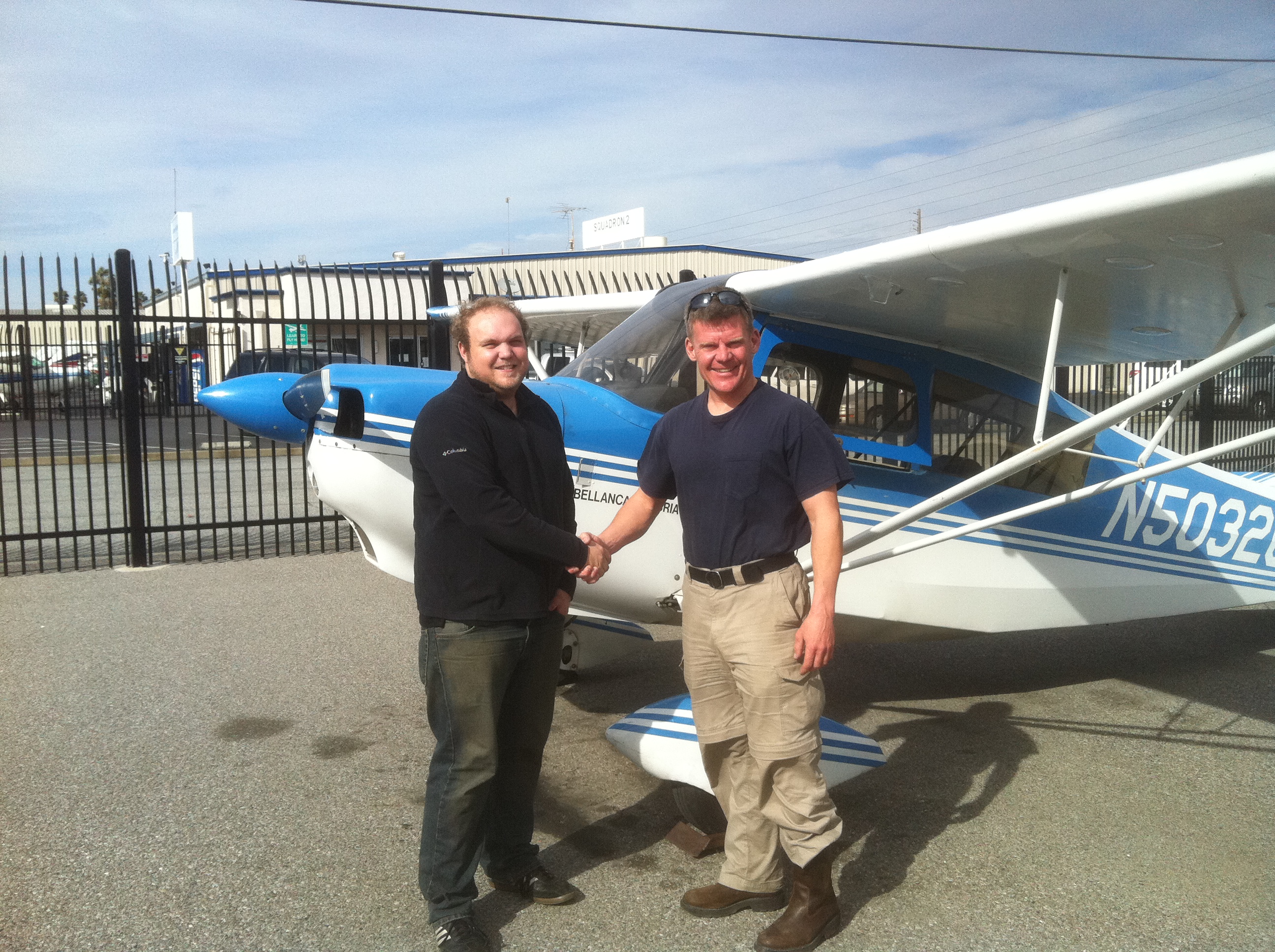 Derek Allen earned his private piot license in Citabria N5032G at AeroDynamic Aviation at Reid Hillview Airport located in San Jose, CA