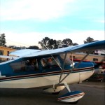 Andrew takes first flying lesson at AeroDynamic Aviation flight training school San Jose