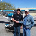 Ian soloes a Citabria Taildragger at AeroDynamic Aviation flight training school San Jose San Francisco Bay Area California
