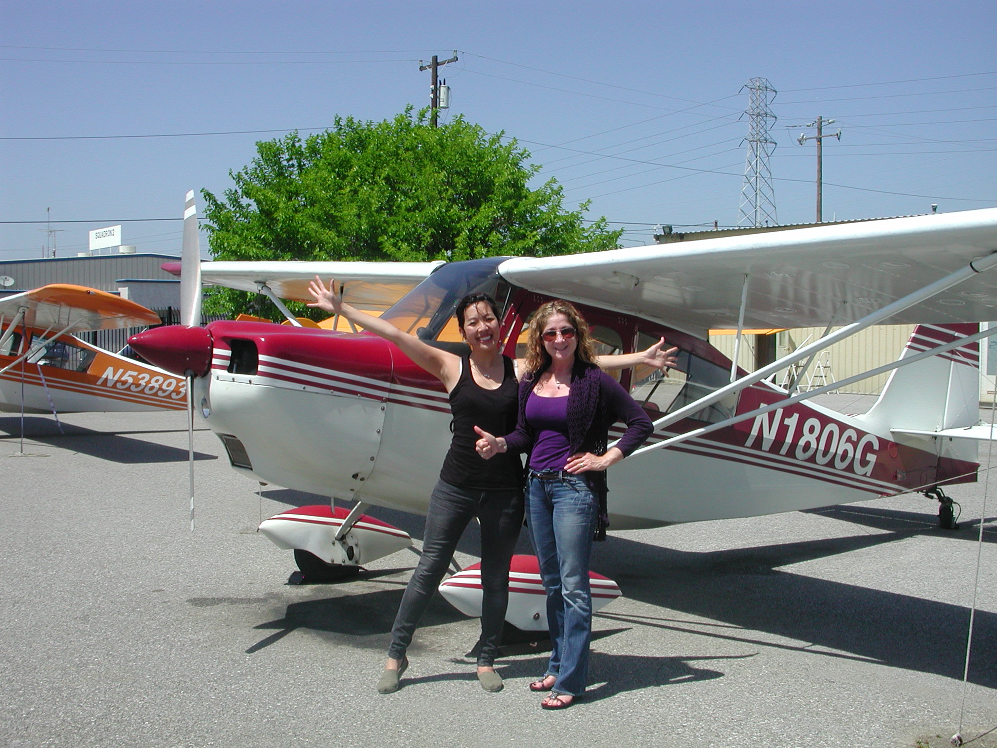 Inga Huang passes private pilot checkride at AeroDynamic Aviation at Reid Hillview Airport in San Jose, CA.