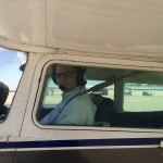 Mike Bourne solo return in Cessna at AeroDynamic Aviation flight training school San Jose San Francisco Bay Area California