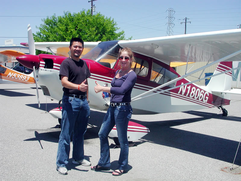 William Lo earns private pilot license after flight training at AeroDynamic Aviation flight school San Jose San Francisco Bay area California