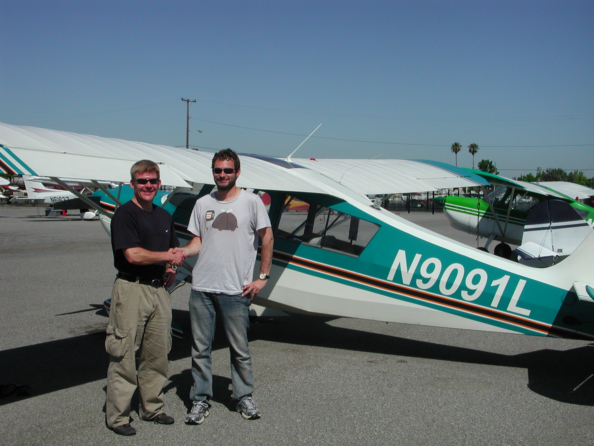 Michael Busch solos Citabria at AeroDynamic Aviation at Reid Hillview Airport located in San Jose, CA.