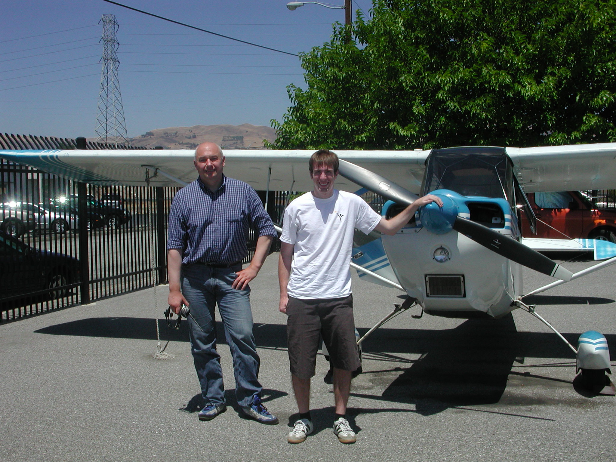 Nick Collison solos Citabria out of AeroDynamic Aviation at Reid Hillview Airport in San Jose, CA.