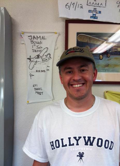 Jamal Boudi solos SportStar at AeroDynamic Aviation out of Reid Hillview Airport in San Jose, CA.