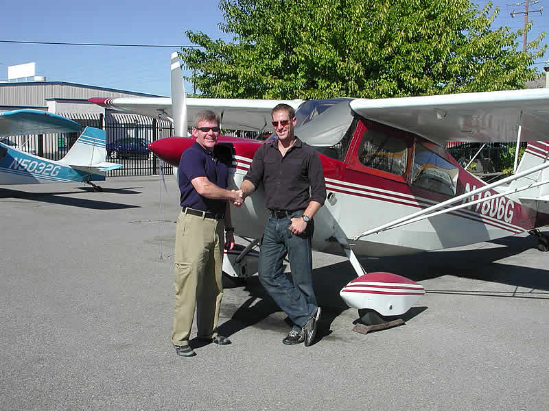 Matt earns PPL after flying lessons at AeroDynamic Aviation flight training school San Jose San Francisco Bay Area California