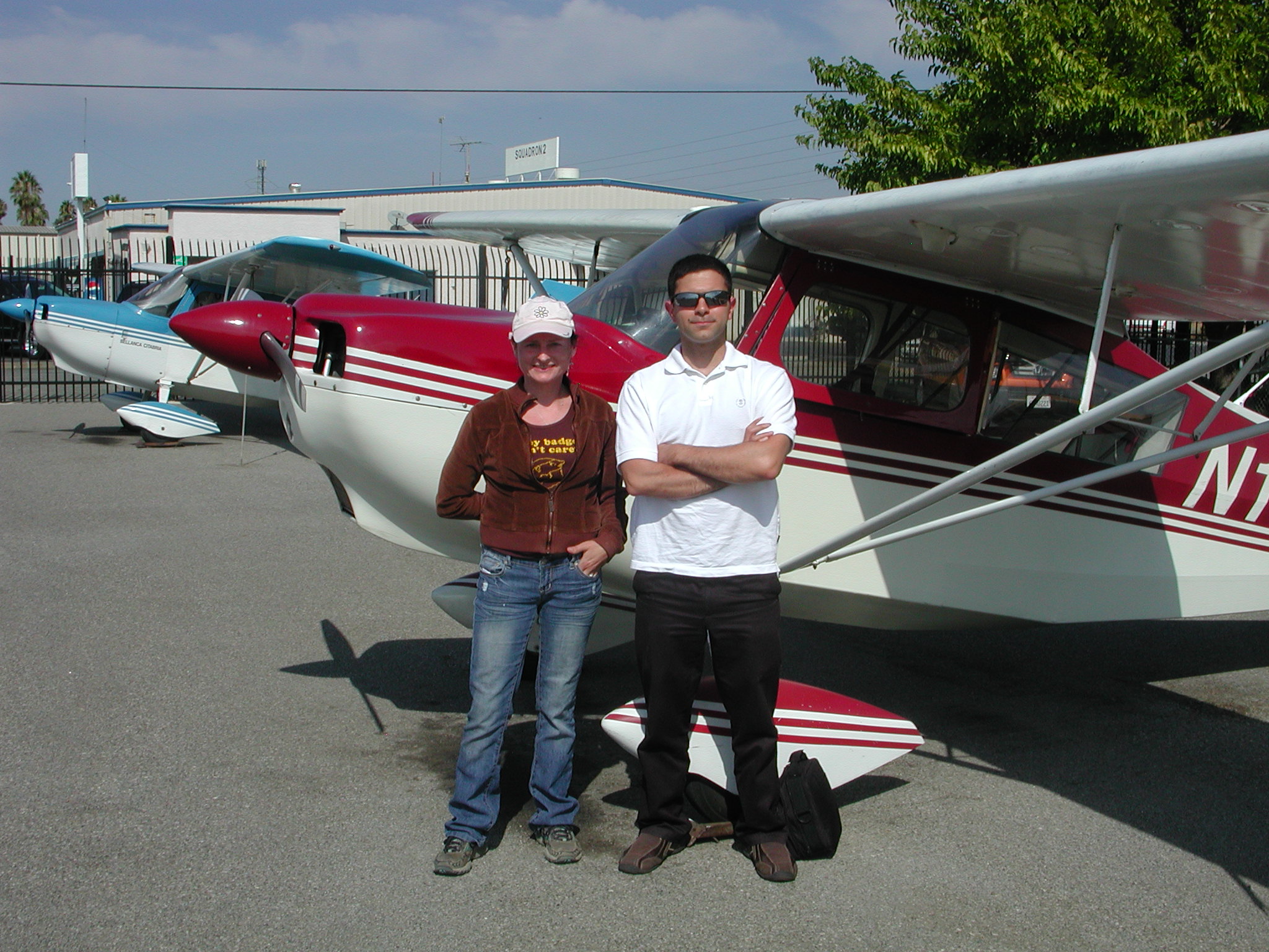 Reza Zadeh goes solo in Citabria at AeroDynamic Aviation located at Reid Hillview Airport in San Jose, CA.