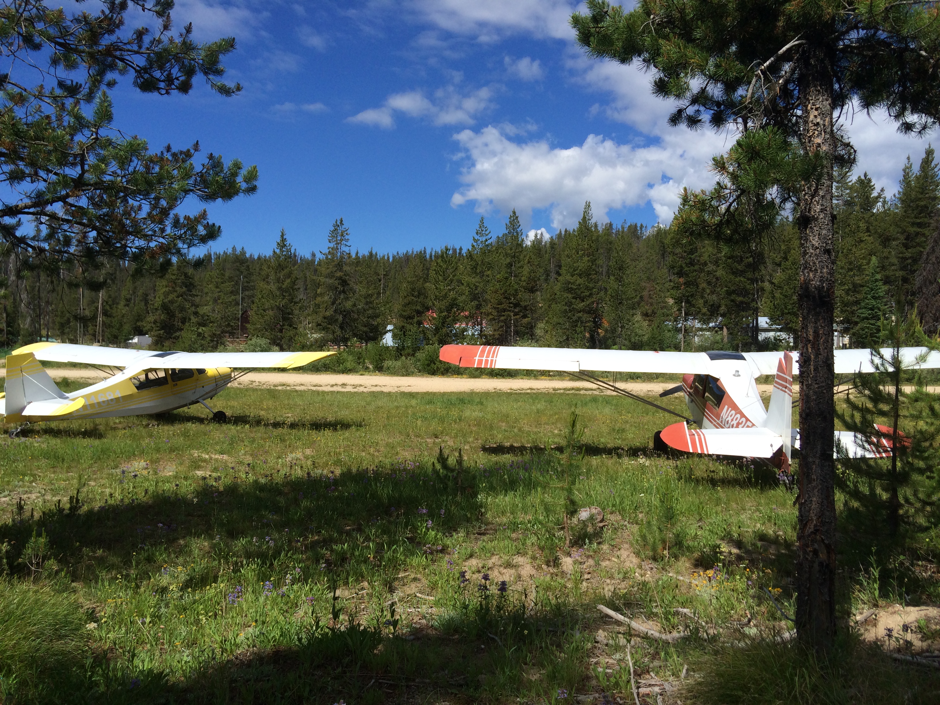 Airplane Camping at Johnson Creek, Idaho