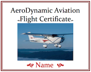 flight training, gift certificate
