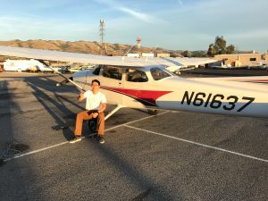 first solo, solo flight, Cessna 172