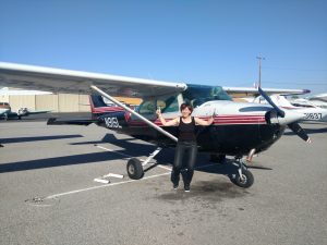 solo flight, cessna, 172