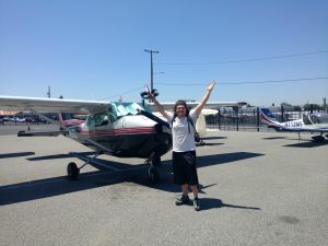 first solo, flight training, krhv