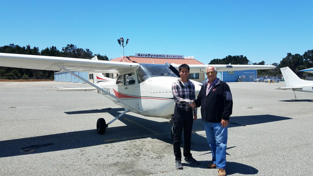 C172, monterey, flight training