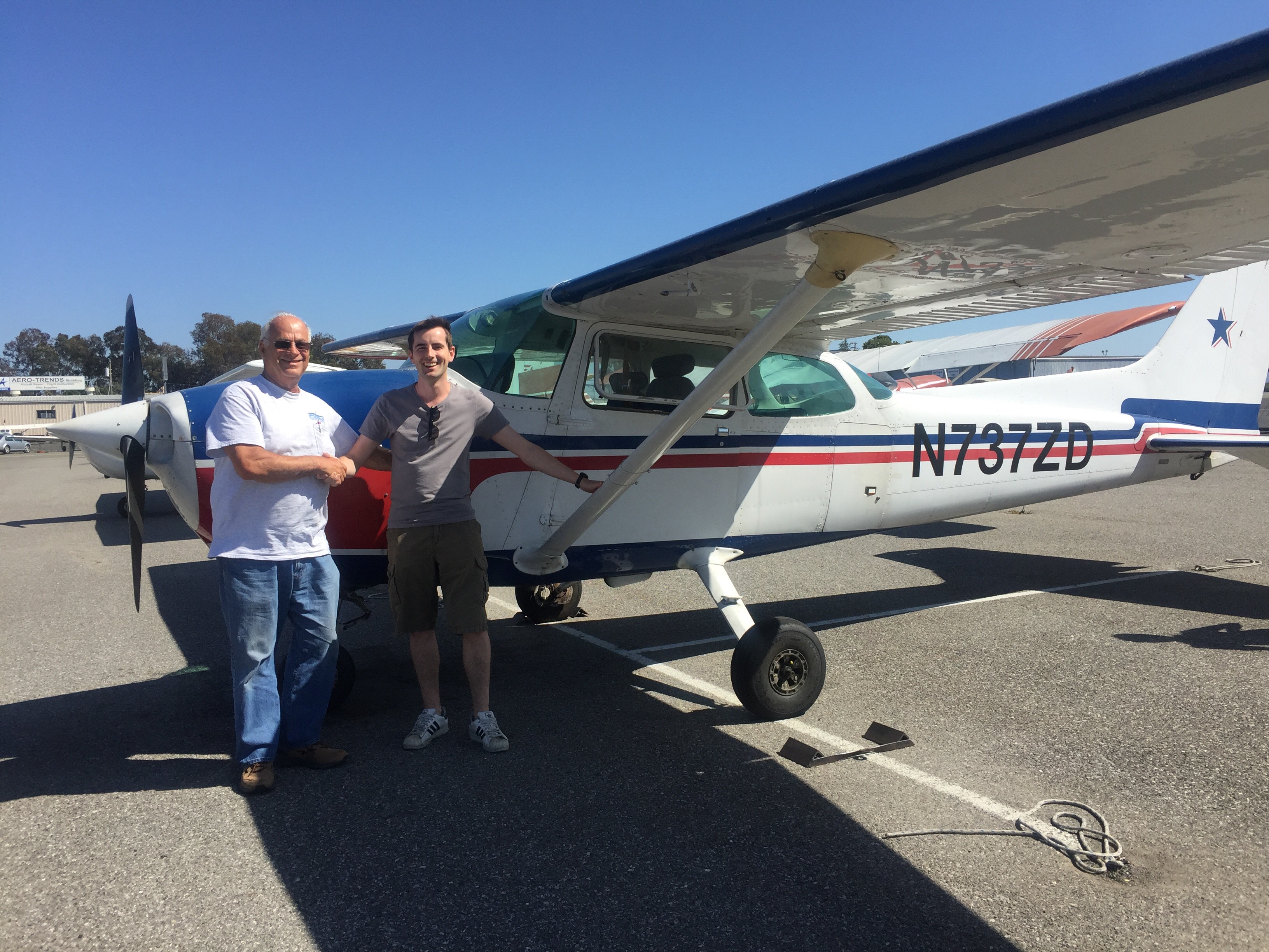 solo flight, flight training, Cessna