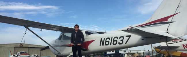 N61637, solo, flight training