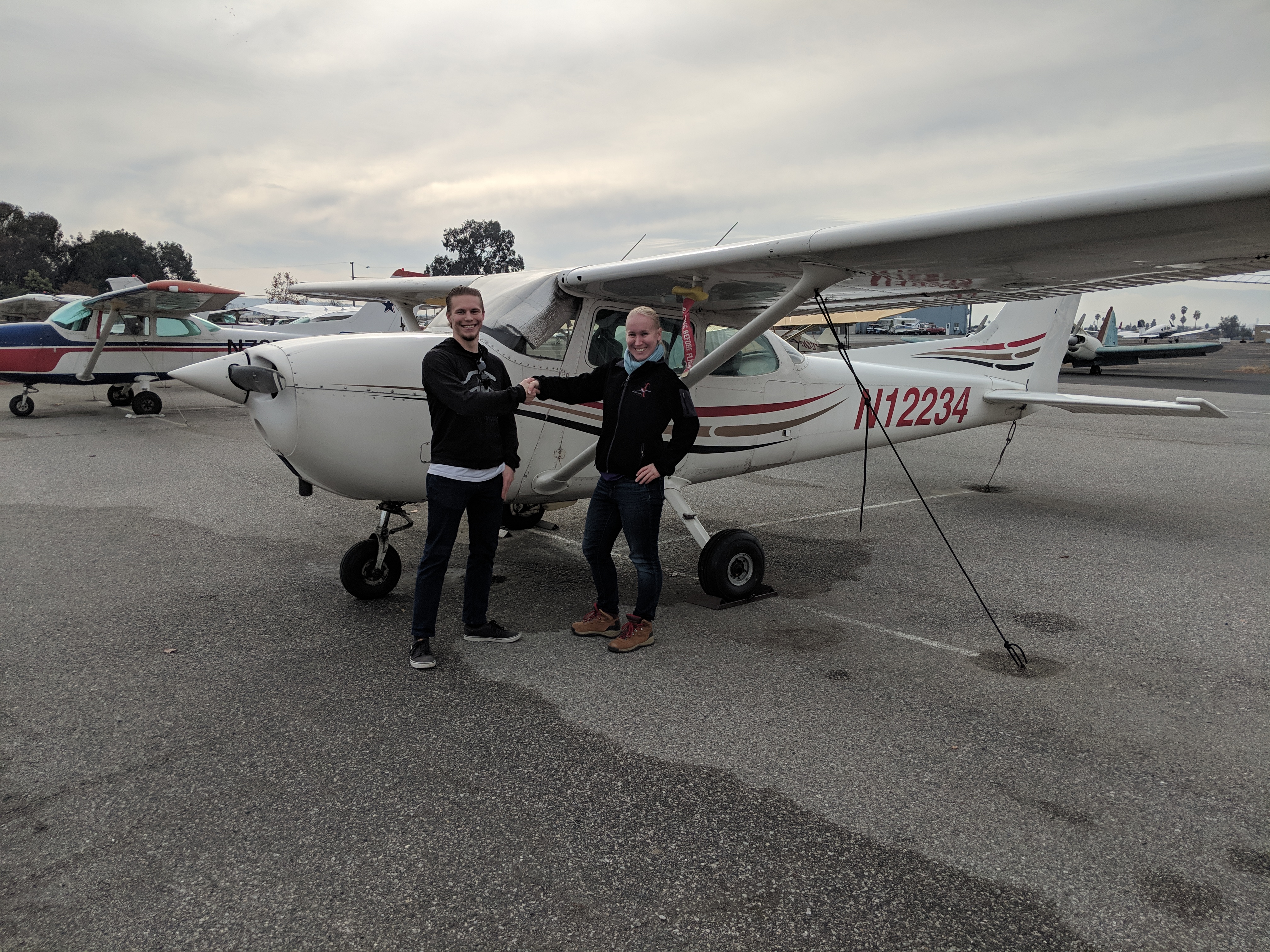 first solo, flight training, cessna, ca