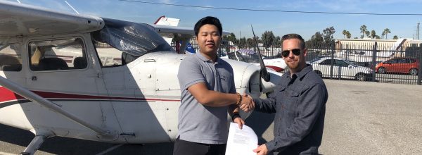 New Private Pilot – Zibin He