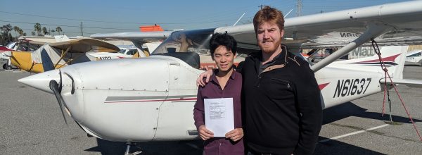 New Private Pilot – Yuchen Lin