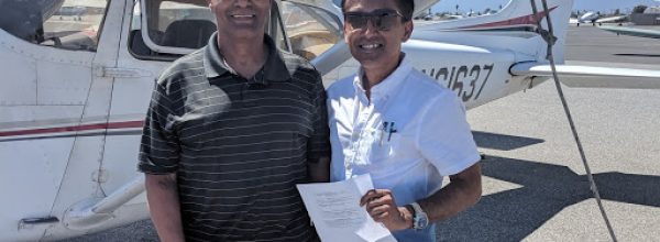 New Private Pilot – Sean Bhattacharya