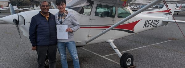 New Private Pilot – Yongzhen Qiu