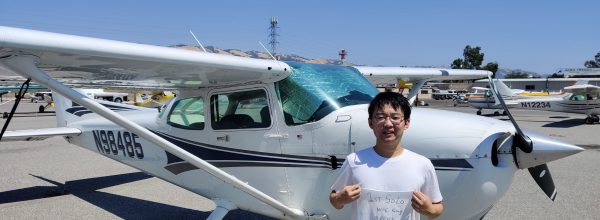 First Solo Flight – Wangcheng Kang