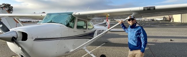 Solo, flight, N98485