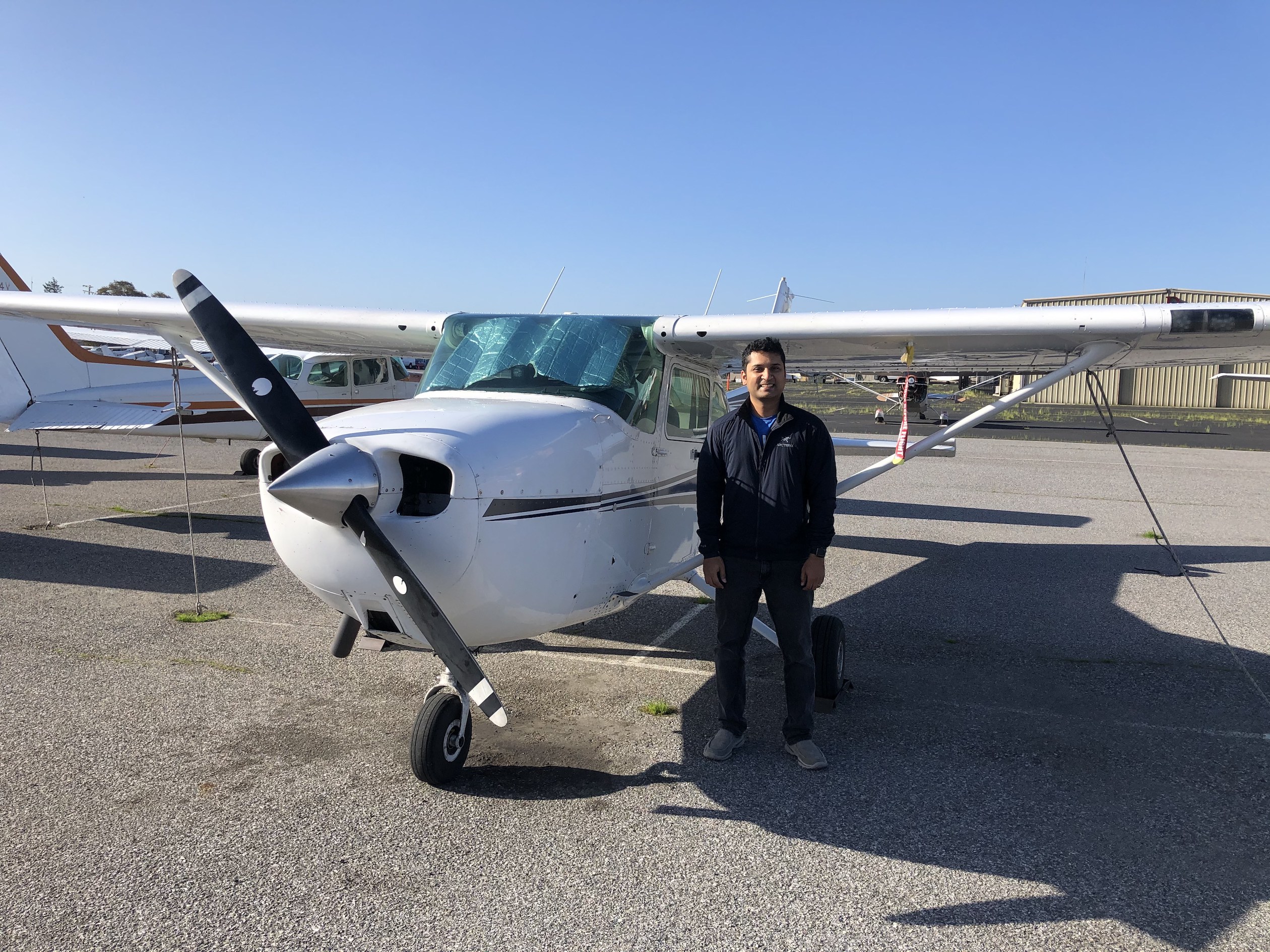 solo, flight, Cessna