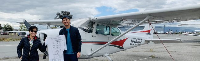 N54102, first solo, KRHV
