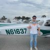 solo flight, first solo, C172