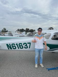 solo flight, first solo, C172