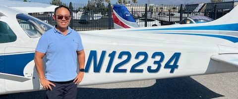 first solo, flight, KRHV