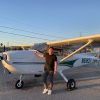 PPL checkride, N61637, pilot