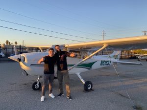 PPL checkride, N61637, pilot